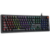 Marvo KG917 mechanische Gaming-Tastatur, US-Layout, RGB, Jixian-Blue-Schalter, USB, schwarz