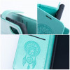 OEM Flip Case Mezzo Book für Samsung S20 FE / S20 FE 5G, Traumfänger-Muster, grün