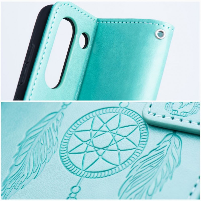 OEM Flip Case Mezzo Book für Samsung S20 FE / S20 FE 5G, Traumfänger-Muster, grün