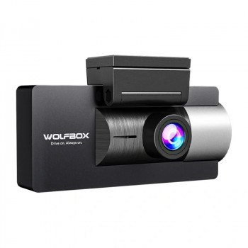 WOLFBOX i17 Dashcam, 4K vorn + 2,5K hinten + 1080p Innenkamera, WLAN, 64 GB
