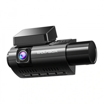 WOLFBOX i07 Dashcam, 2,5K vorn + 1080p hinten und Innenkamera, WLAN