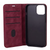 TFO Smart Suede Hülle für iPhone 17 Pro 6,3 / iPhone 18 Pro 6,3, bordeauxrot
