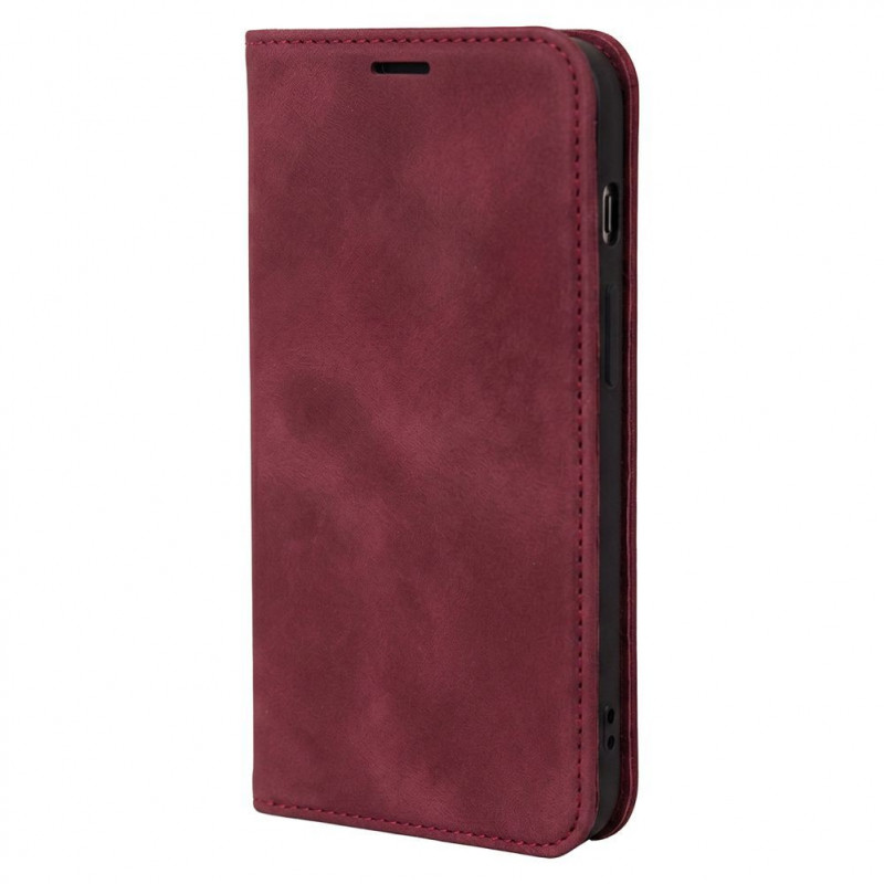 TFO Smart Suede Hülle für iPhone 17 Pro Max 6,9 / iPhone 18 Pro Max 6,9, bordeauxrot