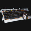 Marvo CM303 CZ Set aus Tastatur, Headset und Maus, silber
