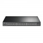 TP-Link JetStream TL-SG3452P Managed L2/L3 Gigabit-Ethernet-PoE-Netzwerk-Switch, 1U, Schwarz
