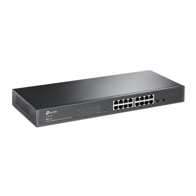 TP-Link JetStream TL-SG2218 Managed L2/L2+ Gigabit-Ethernet-Netzwerk-Switch, 1U, Schwarz