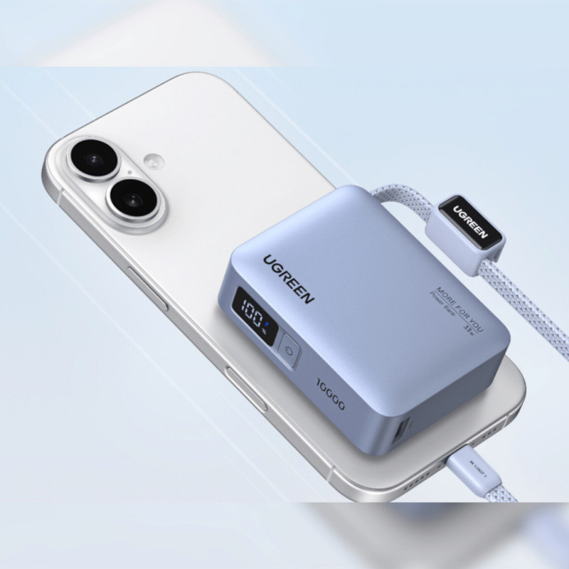 Ugreen PB584 Powerbank 10000 mAh, grau
