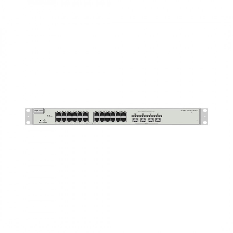 Reyee RG-NBS5200-24GT4XS-P-V2 verwalteter PoE-Switch, 24 Ports + 4x SFP+