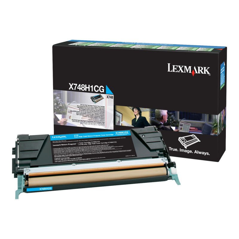 Lexmark X748H1CG Tonerkartusche für X748de, X748de LDS, X748de Statoil, X748dte, Cyan