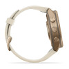 Garmin Fenix 9 Pro 010-04335-26 Smartwatch, 43 mm, Autumn Gold Titan, Armband aus cremefarbenem/französisch-grauem Silikon