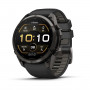 Garmin Fenix 9 Pro 010-04337-16 Smartwatch, 51 mm, Carbon Gray DLC Titan, Armband aus schwarzem/Pebble-Grey-Silikon