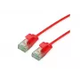 Roline UTP Cat6A Slim-Patchkabel 21.45.3412, 0,5 m, rot