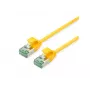 ROLINE 21.45.3321 U/FTP Cat.6A (Klasse EA) SLIM Patchkabel, gelb, 0,3 m