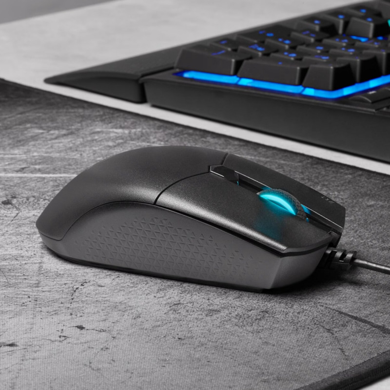 Corsair KATAR PRO CH-930C011-AP kabelgebundene Gaming-Maus, 12.400 DPI, RGB, schwarz