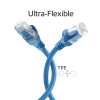 ACT FC1603 U/UTP CAT6A ultraflexibles Patchkabel, 3 m, TPE, snagless RJ45, blau