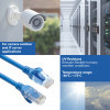 ACT FC1603 U/UTP CAT6A ultraflexibles Patchkabel, 3 m, TPE, snagless RJ45, blau