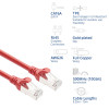 ACT FC2552 ultraflexibles CAT6A S/FTP Patchkabel, 0,25 m, TPE, RJ45, Snagless, rot
