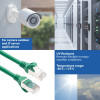 ACT FC2715 S/FTP CAT6A Patchkabel ultraflexibel, 15 m, TPE, mit Schutztüllen gegen Verhaken, grün