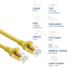 ACT FC1805 U/UTP CAT6A TPE ultraflexibles Patchkabel mit RJ45-Steckern, 5 m, gelb