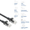 ACT FC1902 CAT6A U/UTP Ultra-Flex-Patchkabel, 2 m, TPE, Snagless-RJ45, schwarz
