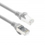 ACT FC2001 CAT6A S/FTP Ultra-Flex-Patchkabel, 1 m, TPE, Snagless-RJ45, grau