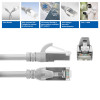 ACT FC2001 CAT6A S/FTP Ultra-Flex-Patchkabel, 1 m, TPE, Snagless-RJ45, grau