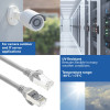 ACT FC2001 CAT6A S/FTP Ultra-Flex-Patchkabel, 1 m, TPE, Snagless-RJ45, grau
