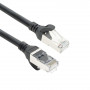 ACT FC2915 S/FTP CAT6A Patchkabel, extra flexibel, TPE, mit hakenfreien RJ45-Steckern, 15 m, schwarz