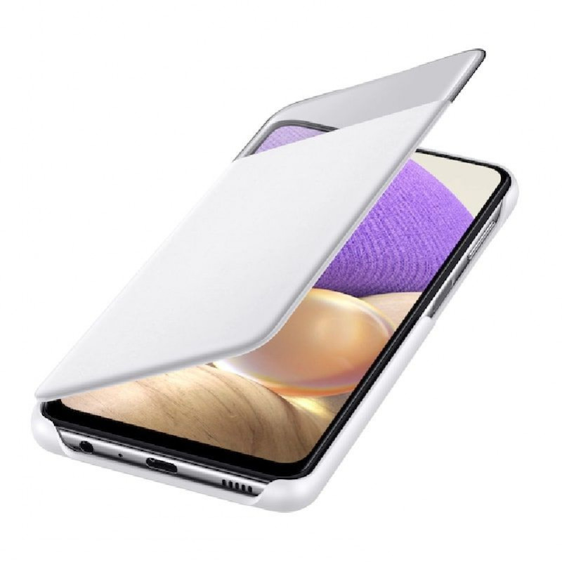 Samsung Smart S View Wallet Cover Hülle für Galaxy A32 5G, weiß