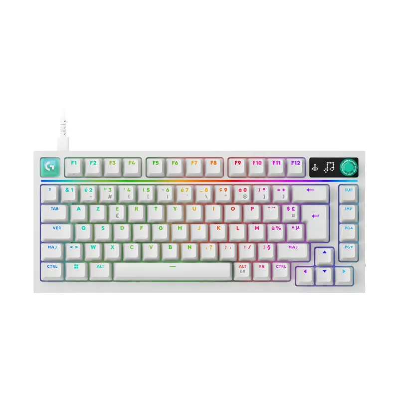 Logitech G316 X 75 Tastatur, 920-014315, weiß, FR