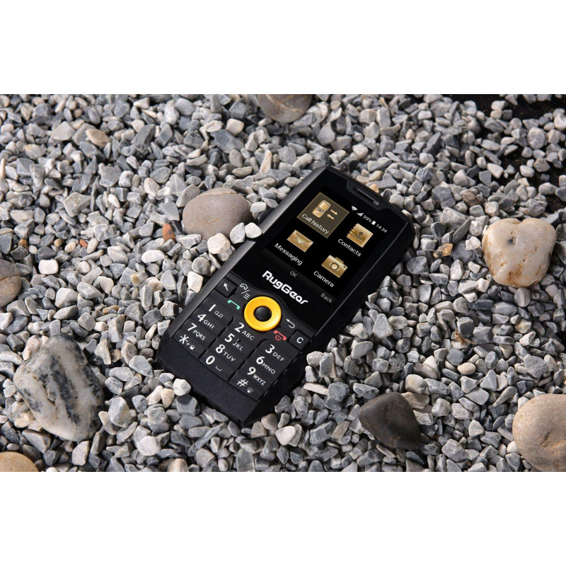 RugGear RG150 robustes Tastenhandy, Dual SIM, schwarz