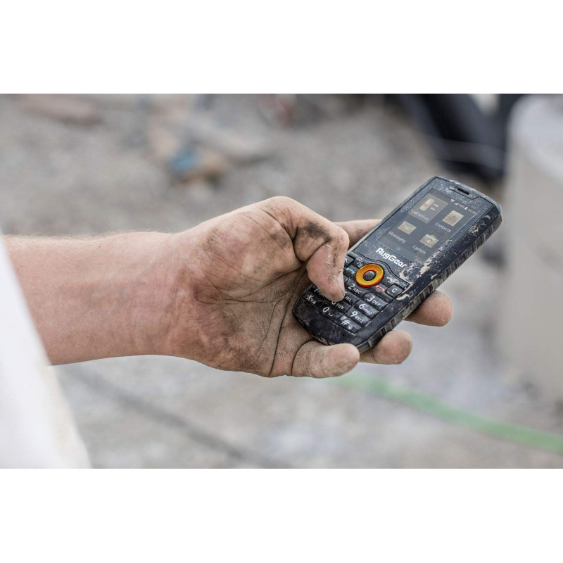 RugGear RG150 robustes Tastenhandy, Dual SIM, schwarz