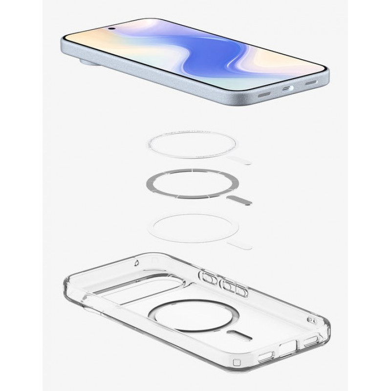 Spigen Ultra Hybrid MagSafe Hülle für Google Pixel 10 Pro / Pixel 10, klar weiß