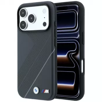 BMW M Tire Track with Silver Line MagSafe Hülle für iPhone 18 Pro / 17 Pro, anthrazit