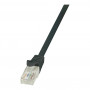LogiLink CP1023U Patchkabel Cat.5e U/UTP, 0,5 m, schwarz