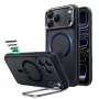 ESR Classic Hybrid Kickstand MagSafe Hülle für iPhone 17 Pro Max / 18 Pro Max, Frosted Black