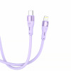 Tellur Silikonkabel Type-C auf Lightning, PD 30 W, 1 m, lila