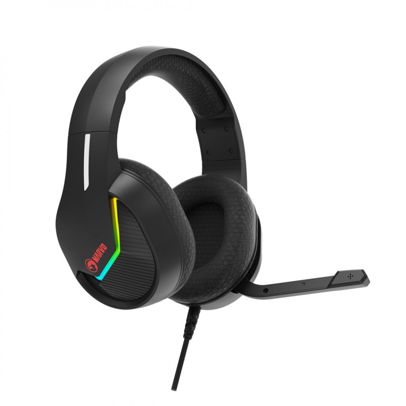 Marvo Tactic 40 H8618 BK Gaming-Headset, kabelgebunden, RGB, schwarz