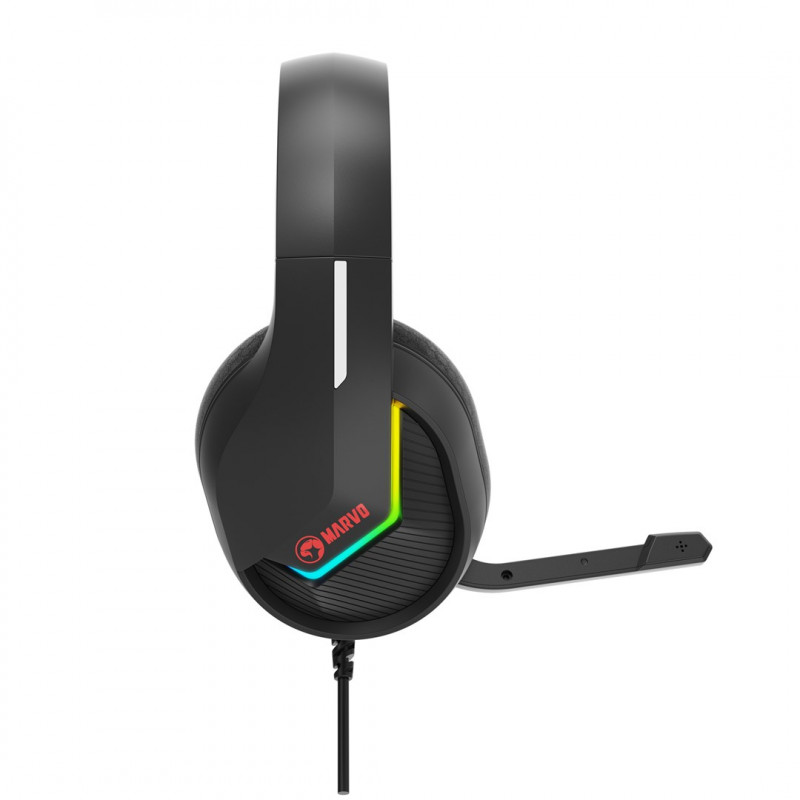 Marvo Tactic 40 H8618 BK Gaming-Headset, kabelgebunden, RGB, schwarz