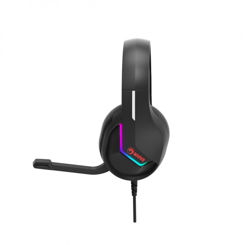 Marvo Tactic 40 H8618 BK Gaming-Headset, kabelgebunden, RGB, schwarz