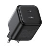 Ugreen X526 Ladegerät 45 W, 2 x USB-C, GaN, schwarz