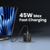 Ugreen X526 Ladegerät 45 W, 2 x USB-C, GaN, schwarz
