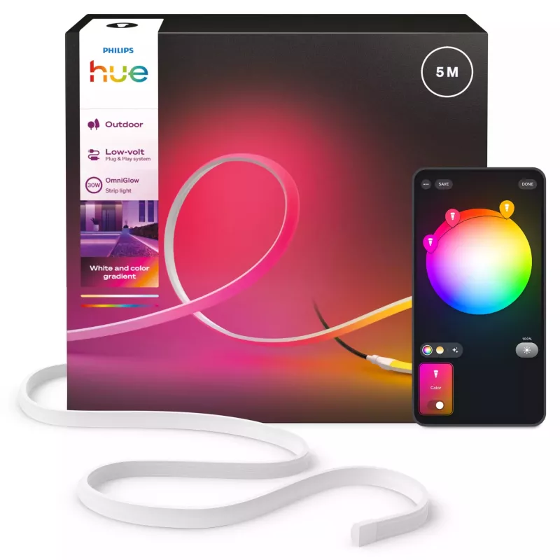 Philips Hue OmniGlow Outdoor-Lichtstreifen, 5 m, EU