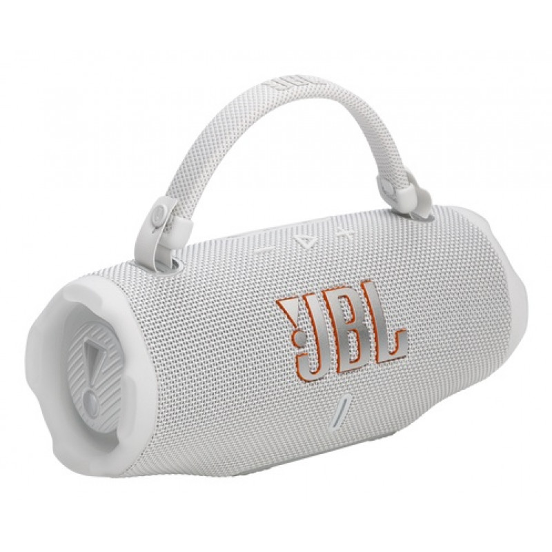 JBL Charge 6 tragbarer Bluetooth-Lautsprecher, weiß