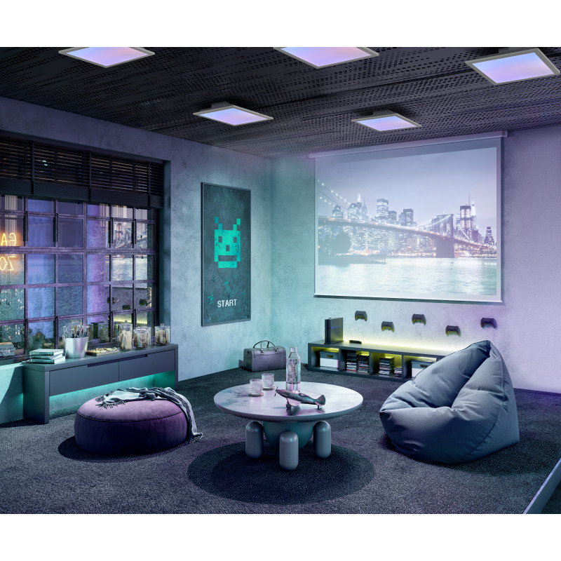 Osram SMART+ WiFi Planon Magic Panel 450x450 mm intelligentes Lichtpanel, RGB+TW, dimmbar, 24 W, Weiß