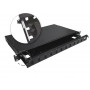 Alantec FOP-1U-12SCD-C-P Teleskopisches Glasfaser-Patchpanel, 12x SC Duplex / 12x LC Quad, 19", 1U