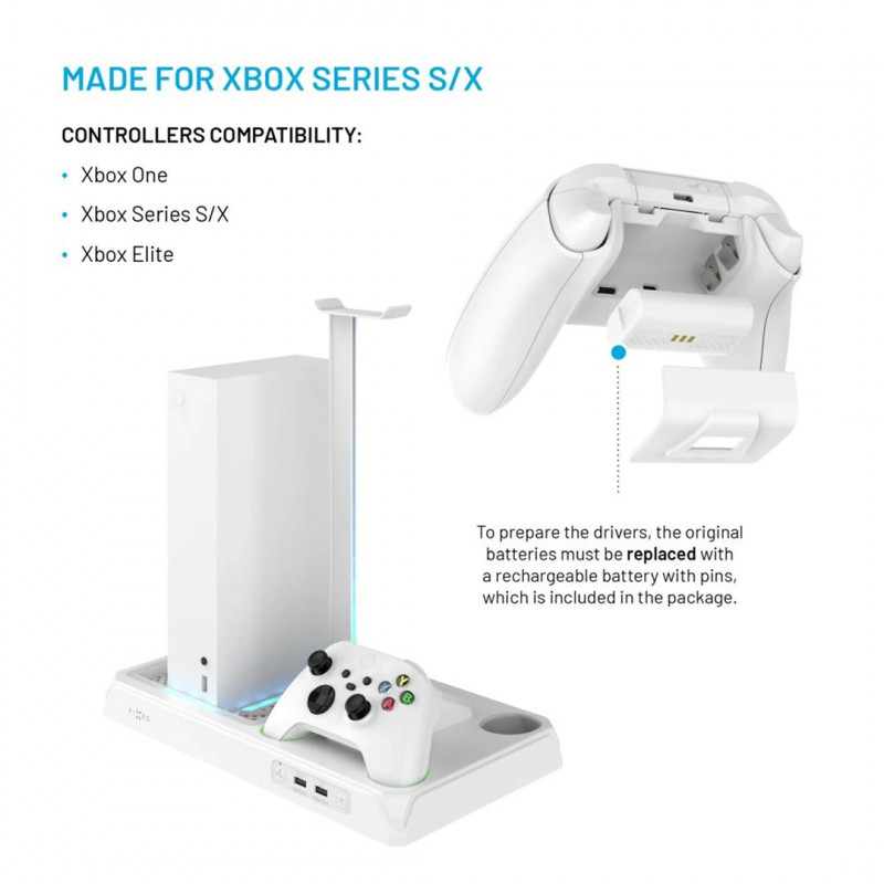 Fixed FIXXB-MCS-WH Multifunktionsstation für Xbox Series X/S, weiß