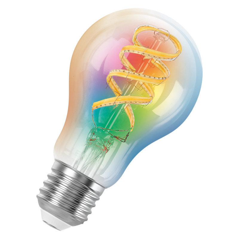 Osram SMART+ MATTER Filament Multicolor Classic A40 Smart-Lampe, E27, 4,8 W, RGBW, Wi-Fi