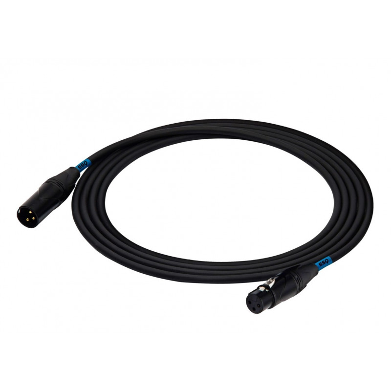 SSQ DMX1 SS-1838 Kabel XLR-Stecker - XLR-Buchse, 1 m, schwarz