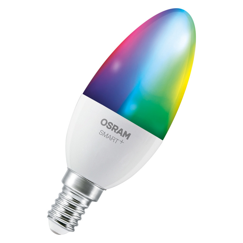 Osram SMART+ MATTER Multicolor Classic B40 Smart-Lampe, E14, 4,9 W, RGBW, Wi-Fi